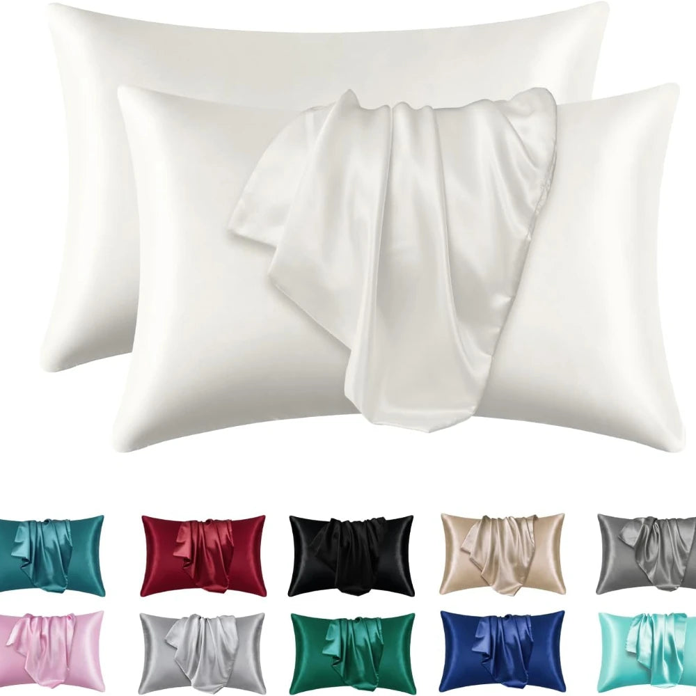 Pillowcase Silk Pillow Cover Silky Satin Hair Beauty Pillow case Comfortable Pillow Case Home Decor wholesale